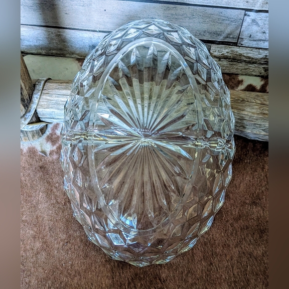 Vintage Authentic Fostoria American Crystal 2 Slot Relish Dish - Picture 7 of 10